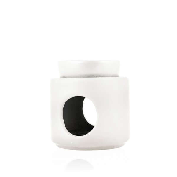 Mubkhar Ceramic Aromatherapy Candle - WhiteCeramic Diffuser