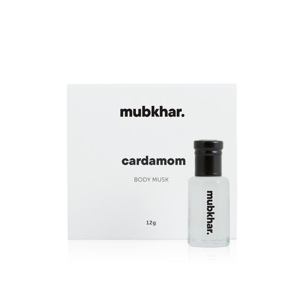 An exquisite Perfume & Cologne fragrance: Cardamom Body Musk , presented in a Glass Bottle, part of the Cardamom Line. This  belongs to the Cool Spices Scent Family with captivating  Perfume Notes
