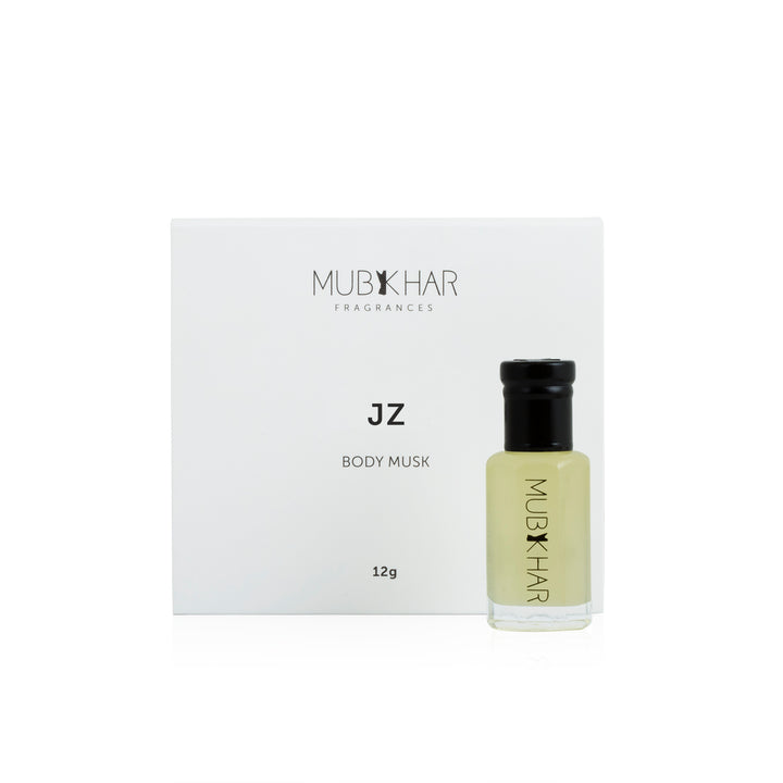 An exquisite Perfume & Cologne fragrance: JZ Body Musk , presented in a Glass Bottle, part of the Mubkhar Friends Line. This Body musk belongs to the  Scent Family with captivating  Perfume Notes
