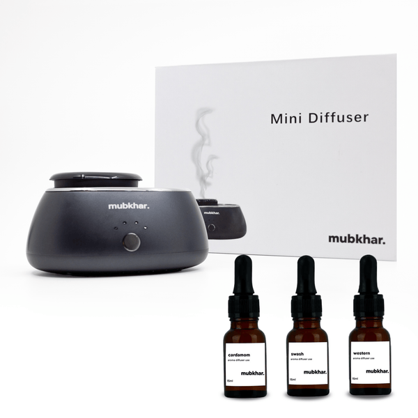 Mubkhar Electric Diffuser + 3 Essential OilsElectric Diffuser